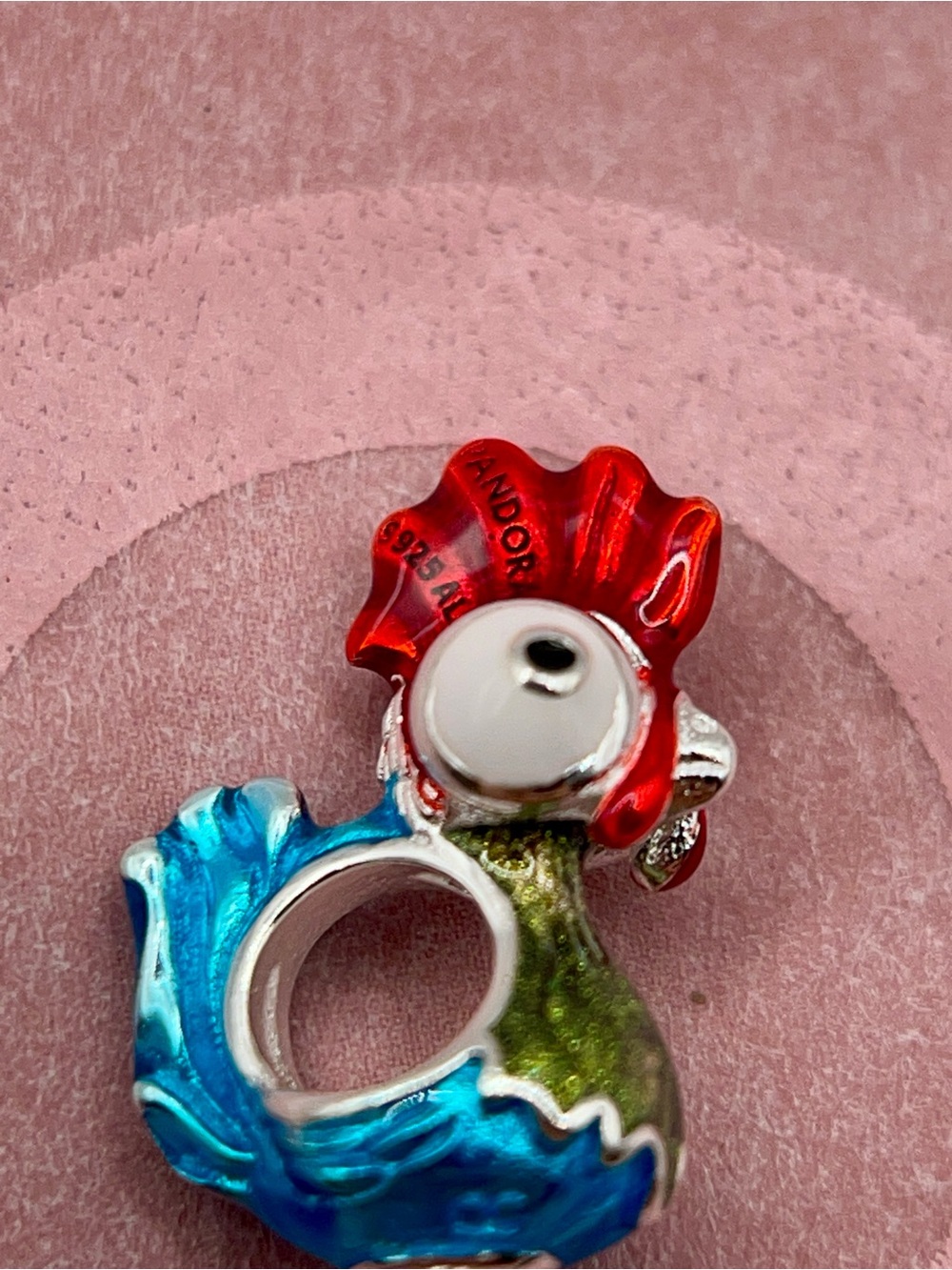 Pandora Disney Moana Hei Hei Rooster Silver Charm - Picture 3 of 6